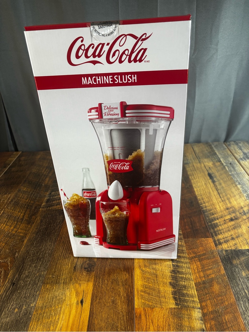 Coca-Cola Nostalgia Red and White Slush Maker Machine